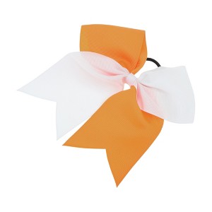 Unique Bargains Women's Fashion Two-Color Bow Hair Elastics 1 Pc - 1 of 4