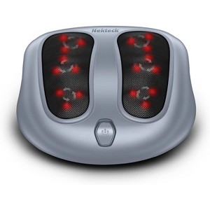 Nekteck Foot Massager with Heat - Shiatsu Electric Kneading for Plantar Fasciitis - Infrared & Power Cord - Gray - 1 of 4