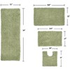 Fantasia Bath Rug Collection Cotton Shaggy Pattern Tufted Set of 4 Bath Rug Set - Home Weavers - 2 of 3