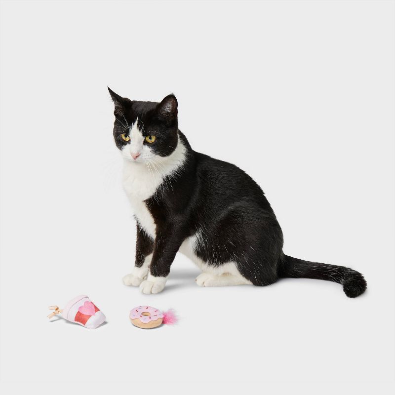 Coffee &#38; Donut Cat Toy Set - 2pk - Boots &#38; Barkley&#8482;, 2 of 6