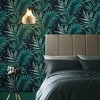 Yasuni Midnight Navy Blue Leaves Tropical Paste the Wall Wallpaper - 2 of 4