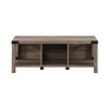 Sophie Rustic Farmhouse X Frame Entry Bench with 3 Cubbies - Saracina Home - image 3 of 4