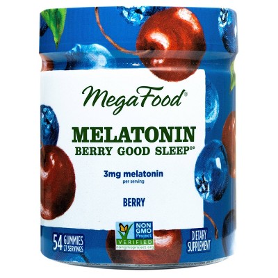 MegaFood Melatonin Berry Good Sleep Gummies - Berry - 54ct