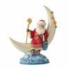 Jim Shore 8.0 Inch Starry Night Santa Crescent Moon Santa Figurines - 2 of 3