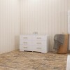 Accent Cabinet Modern with 6 Drawers and Gold Handles for Bedroom 47.24in Wide-3irtyhousy - 3 of 4