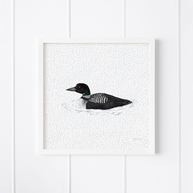 Loon Museum Quality 8" x 8" Art Print by Ramus & Co, 1 of 5