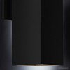 Urban Ambiance Luxury Minimalist Outdoor Wall Light,  18"H x 6"W,  Midnight Black Finish, UHP1112 - 4 of 4