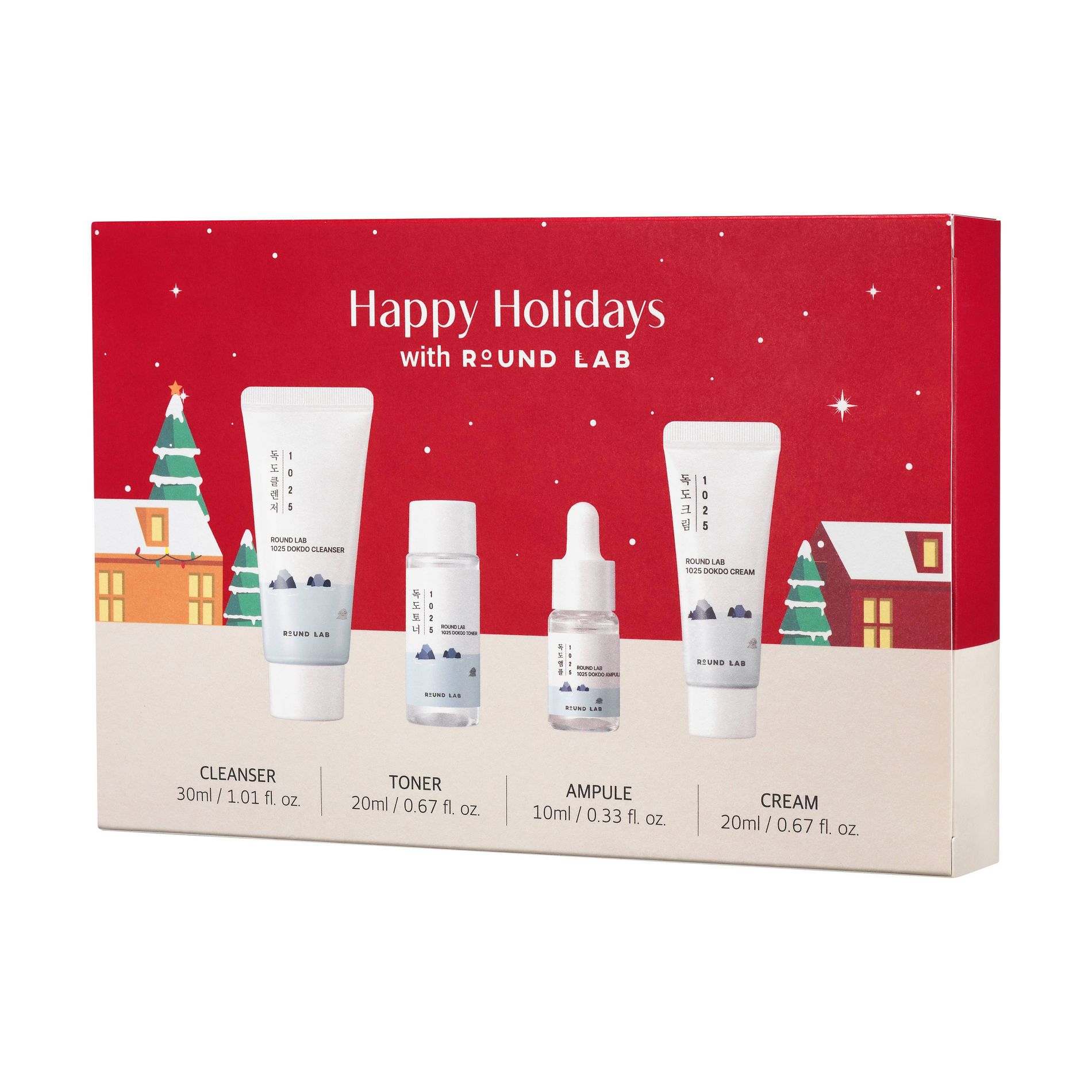 Round Lab 1025 Dokdo Travel Skincare Gift Set - 4pc