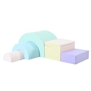 5 Piece Kids Climbing Toys for Toddlers, Foam Climbing Blocks for Babies, Kids Crawling and Climbing Indoor Active Play Structure - 1 of 4