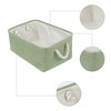 REGALWOVEN Cotton Collapsible Lightweight Sturdy Open Storage Bins 3 Pcs - 3 of 4