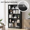 SKRAN 5-Shelf Open Bookcase, Freestanding Wooden Bookshelves, Storage Organizer with Adjustable Shelf for Home Office and Study Room - 4 of 4