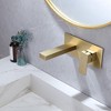 BWE Single-Handle Wall Mount Bathroom Faucet With Deck Plate in Brushed Gold - 4 of 4