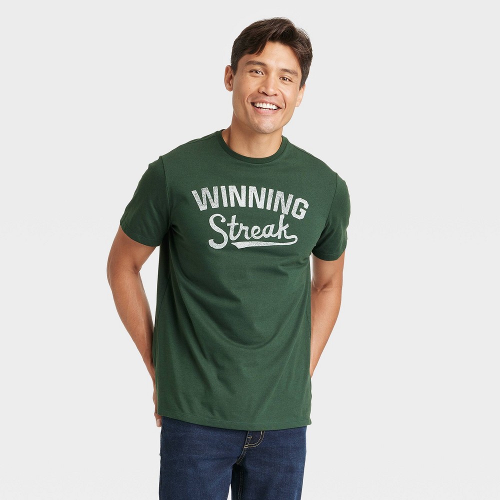 Men's Short Sleeve Graphic T-Shirt - Goodfellow & Co Dark Green M