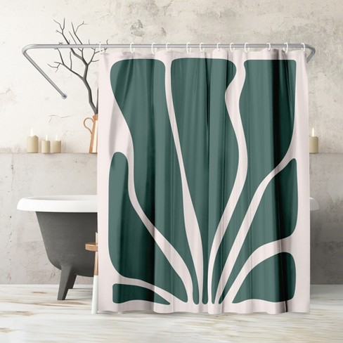 Abstract Seaweed By Artprink - Abstract Minimalist Shower Curtain