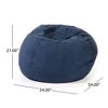 Grungis Bean Bag Chair,Beanbag Chair with Removable Microsuede Cover,Adults Lounge Sofa,Comfy Couch for Living Room Bedroom - 3 of 4