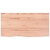vidaXL Wall Shelf Light Brown 31.5 in.x15.7 in.x(0.8 in.-1.6 in.) Treated Solid Wood Oak - 4 of 4