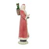 Ganz 10.5 Inch Woodland Glittered Santa Figurine Christmas Holly Berries Santa Figurines - 2 of 3