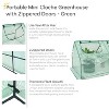 Sunnydaze Outdoor Portable Plant Shelter Mini Greenhouse with Double Zipper Doors and Cover - Green - image 3 of 4