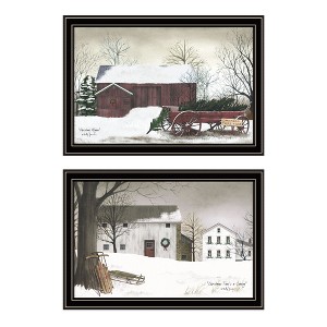 2Piece Vignette Christmas Time with Black Framed Wall Art for Living Room,Bedroom Wall Art Print for Home Decor by Billy Jacobs - 1 of 4