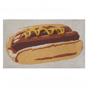 Stupell Industries Kitchen Pop Style Hotdog Printed Outdoor Imitation Sisal Door Mat, design by Lil' Rue - 1 of 4