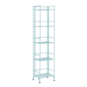 Breighton Home 57.5" Xtra Storage 5 Tier Folding Metal Shelf in Sea Foam Blue - 1 of 4