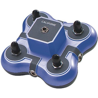 Califone Listening First 1114-BL Stereo Jackbox, 4-Position, Blue