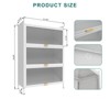 GlasFlength Decorative Storage Cabinets, 4 Level Flip Door, Gloss White, 31.5"*13.8"*40.8" - 2 of 4