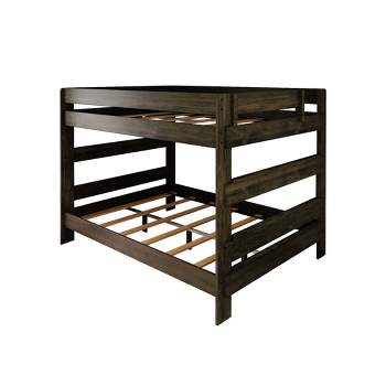 Max & Lily Bunk Bed, Queen-Over-Queen Bed Frame for Kids, Solid Wood Bunk Bed for Kids, No Box Spring Needed