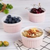 Ramekins Set, 8-Piece 8 Oz Ceramic Porcelain Cups - Oven & Dishwasher Safe for Baking Creme Brulee, Souffle - 2 of 4
