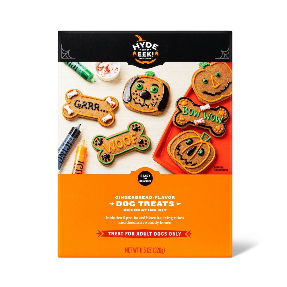 Photos - Dog Food Halloween Gingerbread Dog Treats - 11.5oz/6pk - Hyde & EEK! Boutique™