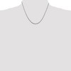 Black Bow Jewelry 2.5mm, Sterling Silver Solid Loose Rope Chain Necklace - 2 of 4