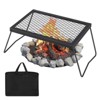Campfire Grill Grate & Portable Adjustable Grill Stand with Swivel Design for Outdoor Cooking - 3 of 4