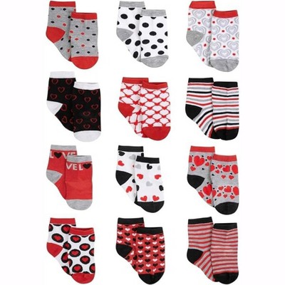 Rising Star Infant Girls Baby Socks, Non Slip Grip Ankle Socks For