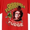 A Christmas Story Ohh Fudge Unisex Red Graphic Tee - 2 of 3