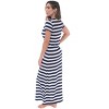 Just Love Womens Stripe Maxi Dress Knit Jersey T-Shirt Dress for Women - 2 of 3