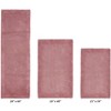 Edge Bath Rug 100% Premium Cotton Ultra-Soft Water Absorbent Tufted Solid Reversible 3 Piece Bathroom Rug Set for Machine Washable Bathmat - 2 of 4