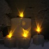 Northlight LED Lighted Flickering Candles and Winter Wooden Moose Canvas Wall Art - 12" x 15.75" - 2 of 3