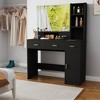 Newly designed smart mirror dressing table with drawers and storage cabinet, dressing table with dressing pad for bedroom, dressing room black - 4 of 4