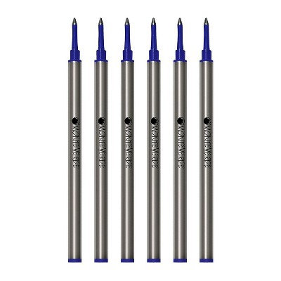 Monteverde Monteverde Rollerball Pen Refill Broad Point Blue Ink 6 Pack (W243BU)