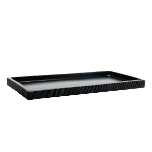 Moda at Home Fitzroy Resin Bathroom Tray Black - 1 of 3