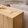 Console Table with Arched Open Shelf, 63" Modern Console Table with Storage, Narrow Console Table for Entryway Living Room - 4 of 4