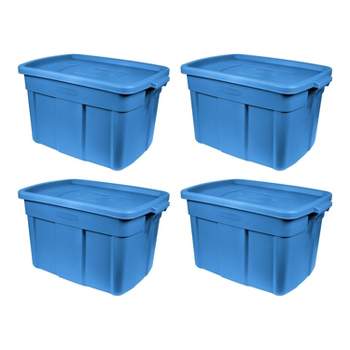 Rubbermaid ECOSense 28 Gal Recycled Plastic Storage Tote w/ Lid 3 Pack 