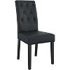 Modway Confer Dining Side Chair Vinyl Set of 2 Black - 2 of 3