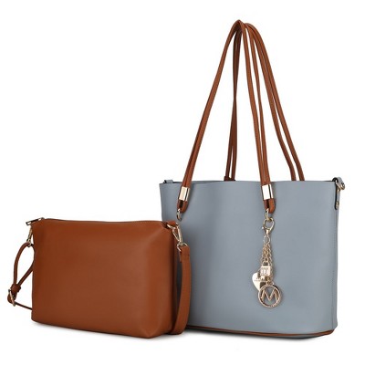 MKF Collection Malay Vegan Leather Women’s Tote Bag with Cosmetic Pouch by Mia K