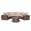Sunsitt 7pc  Wicker Outdoor Patio Conversation Set Brown - 2 of 4
