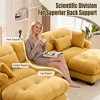 118" Velvet U-Shaped Cloud Modular Sectional Sofa with 2 Ottomans - 2 of 4