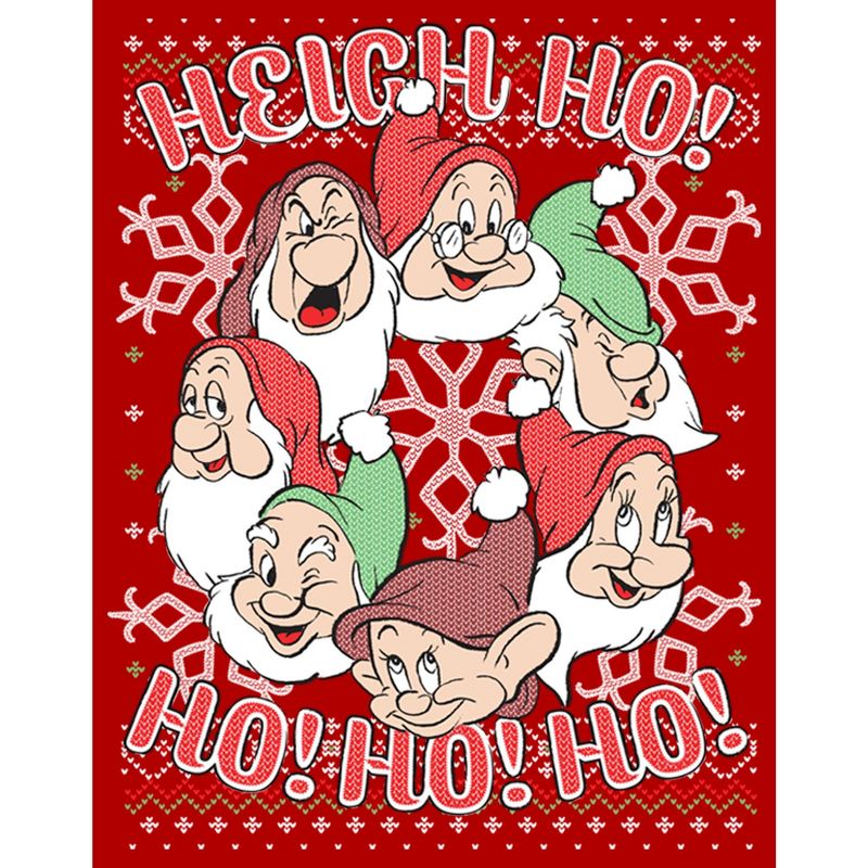 Men's Snow White and the Seven Dwarves Xmas Heigh Ho T-Shirt, 2 of 6