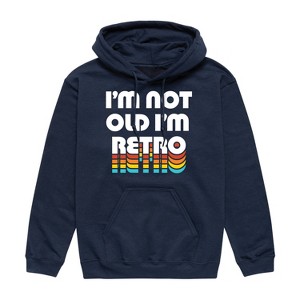 Men's - Instant Message - I'm Not Old I'm Retro Graphic Fleece Pullover Hoodie - 1 of 4