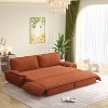 AENKYO 73.2" Oversized Convertible Loveseat Sleeper Sofa Bed Queen Size Pull Out Sofabed Sofacama,Cloud Cushion Velvet Upholstered Pullout Sofa Couch - 2 of 4
