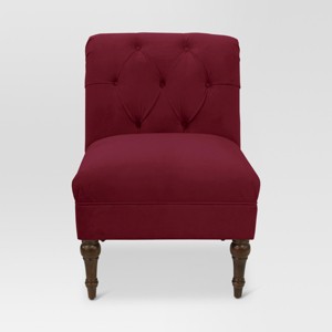 Arched Back Chair - Velvet Berry - Threshold , Velvet Pink